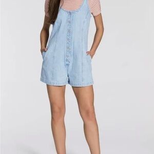 SOLD 
Women's Light Blue Denim Overalls